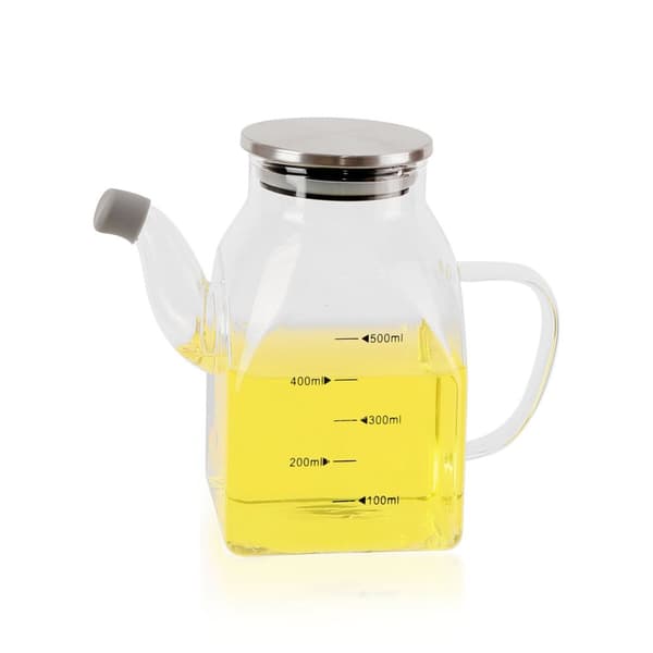 Flakon La Mediterránea Gennemsigtig Sølvfarvet Metal Borosilikatglas 0,5 L (12 enheder)