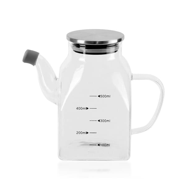 Flakon La Mediterránea Gennemsigtig Sølvfarvet Metal Borosilikatglas 0,5 L (12 enheder)