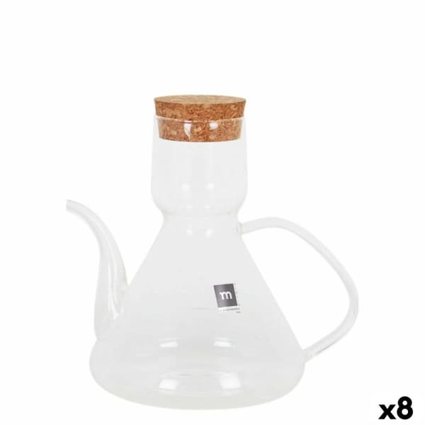 Oljeflaska La Mediterránea Bell Transparent Silikon Borosilikatglas 500 ml (8 antal)