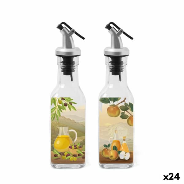 Maustesetti Anna Läpinäkyvä Hopeinen Lasi ABS 170 ml 5 x 5 x 20 cm 2 Kappaletta (24 osaa)