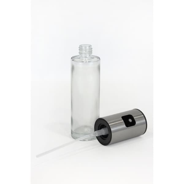 Flakon La Mediterránea Luxe Gennemsigtig Sølvfarvet Glas 100 ml (24 enheder)