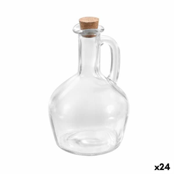 Oljeflaska La Mediterránea Transparent Kork Glas 350 ml (24 antal)