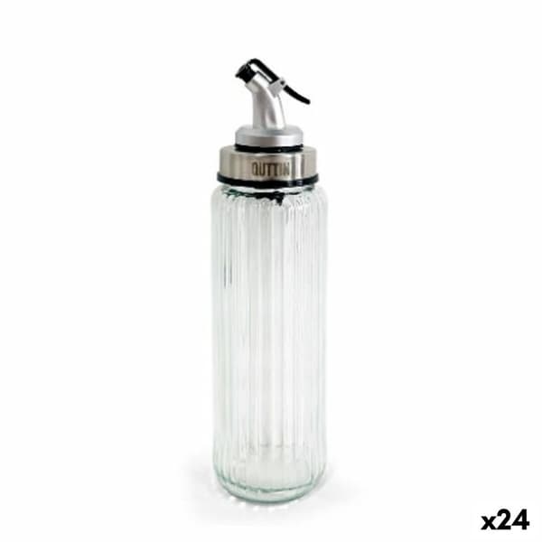 Flakon Quttin OTTICO Gennemsigtig Sølvfarvet Glas 0,5 L 6 x 6 x 30,5 cm (24 enheder)