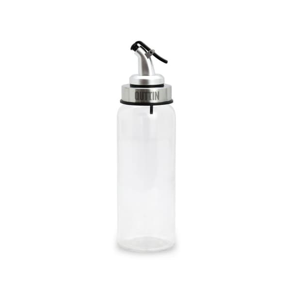 Flakon Quttin Gennemsigtig Sølvfarvet Glas 5,5 x 5,5 x 20,5 cm (12 enheder)