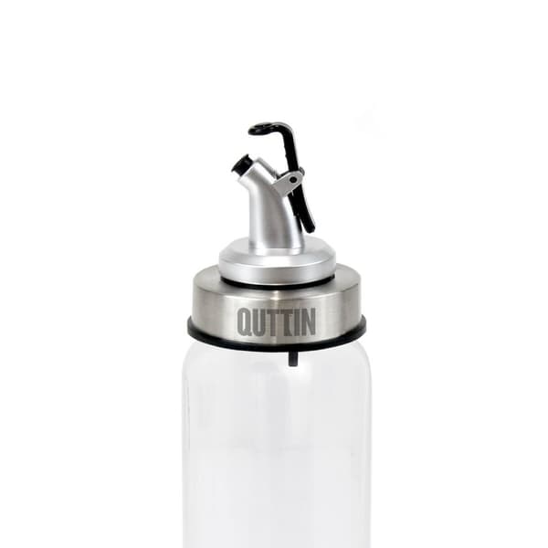 Flakon Quttin Gennemsigtig Sølvfarvet Glas 0,5 L 6 x 6 x 26 cm (12 enheder)