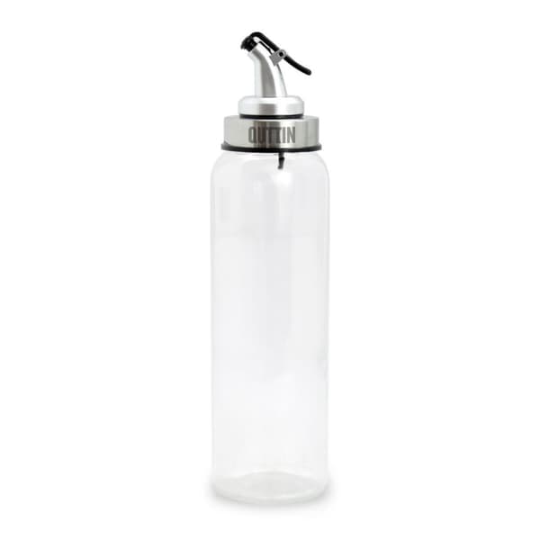 Flakon Quttin Gennemsigtig Sølvfarvet Glas 0,5 L 6 x 6 x 26 cm (12 enheder)