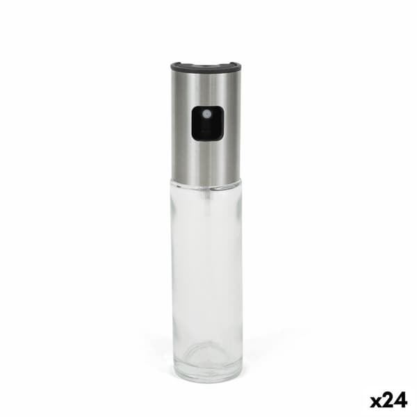 Mausteikko La Mediterránea Luxe Läpinäkyvä Hopeinen Lasi 100 ml (24 osaa)