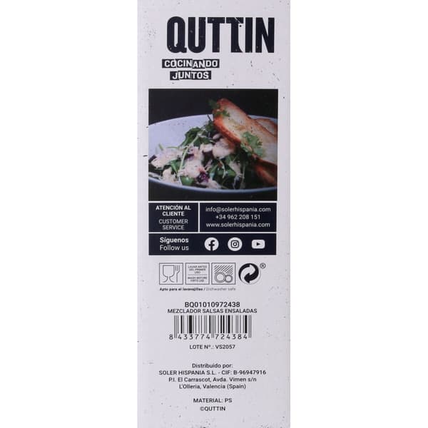 Sausbåt Quttin 7,8 x 21,5 cm Salater (12 enheter)