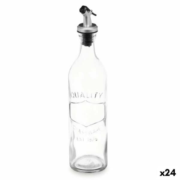 Oljeflaska Vivalto YHP-SZ57A/TH12 Transparent Glas Med relief 500 ml (24 antal)