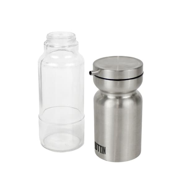 Oljeflaska Quttin Transparent Silvrig Rostfritt stål 0,36 L (12 antal)
