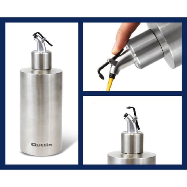 Oljeflaska Quttin Silvrig Rostfritt stål 550 ml (12 antal)