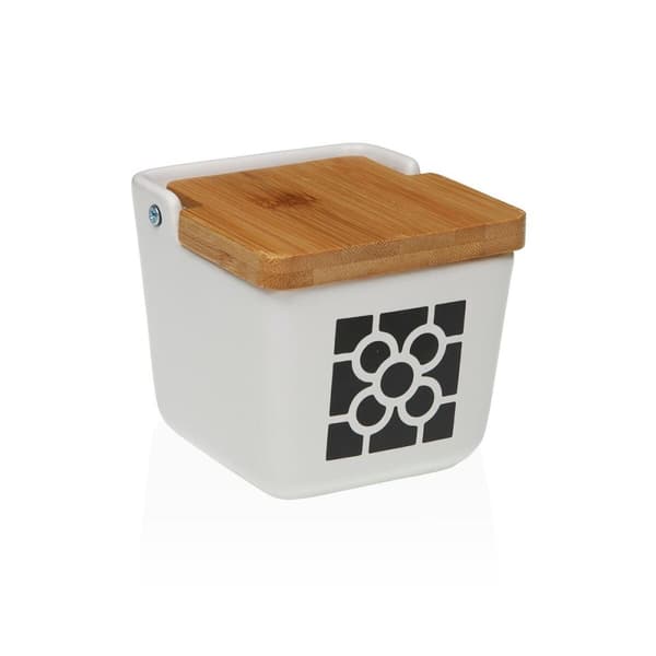 Saltkar med lock Versa Keramik 8,8 x 8,5 x 8,8 cm