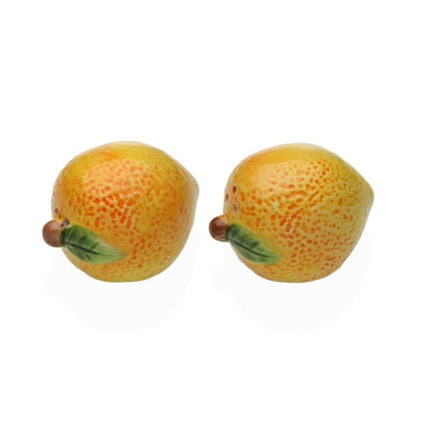 Saltkar och pepparkar Versa Keramik Dolomite Citron 5,2 X 7,2 X 5,6 CM
