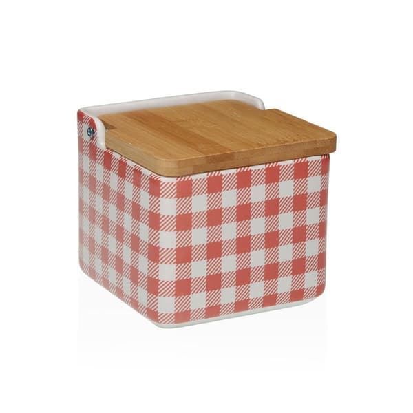 Saltkar med lock Versa VICHY  Keramik 12,2 x 11,5 x 12,2 cm