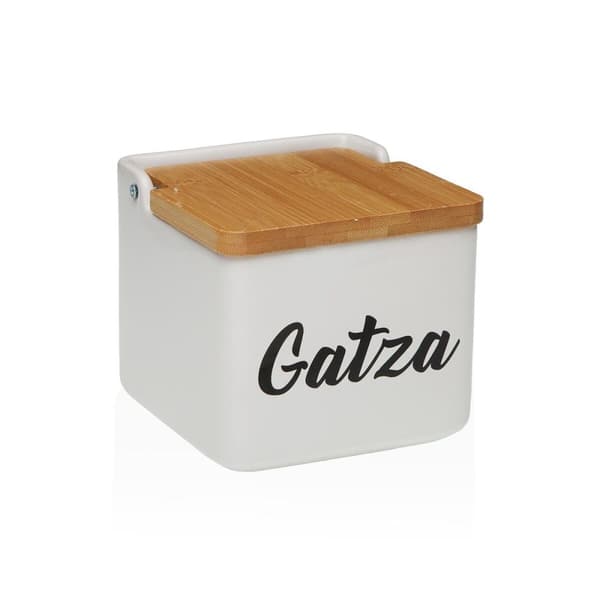 Saltkar med lock Versa GATZA Keramik 8,8 x 8,5 x 8,8 cm