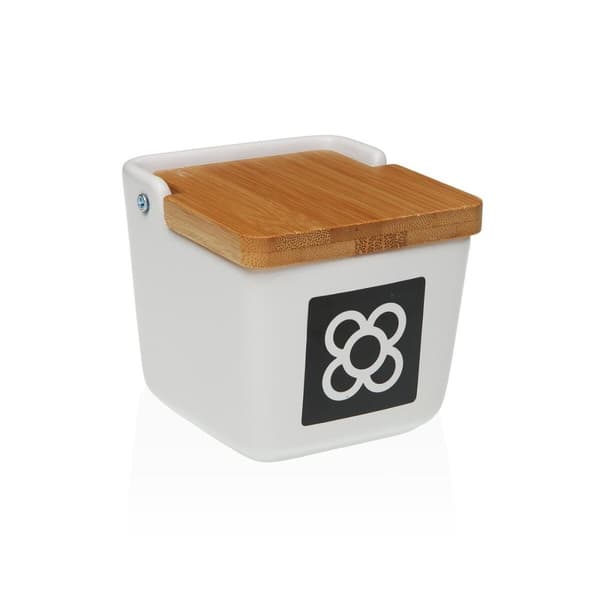 Saltkar med lock Versa Keramik 8,8 x 8,5 x 8,8 cm
