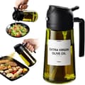 Miniatyrbillede 1 af 7: 2-i-1 – 470 ml olie- og eddikesprayflaske, perfekt til madlavning, Airfryer og salat