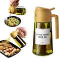 Miniatyrbillede 1 af 7: 2-i-1 – 470 ml olie- og eddikesprayflaske, perfekt til madlavning, Airfryer og salat