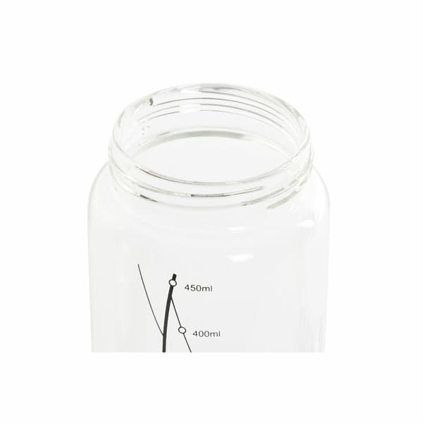 Oljeflaska DKD Home Decor Svart Transparent Rostfritt stål Borosilikatglas 450 ml