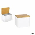 Miniatyrbild 1 av 2: Saltkar med lock Privilege Metall Bambu 14 x 11 x 11 cm (12 antal) (14 x 11 x 11 cm)