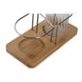 Miniatyrbild 2 av 5: Set med olja och vinäger Home ESPRIT Transparent Naturell Bambu Glas 18,5 x 9,3 x 24 cm