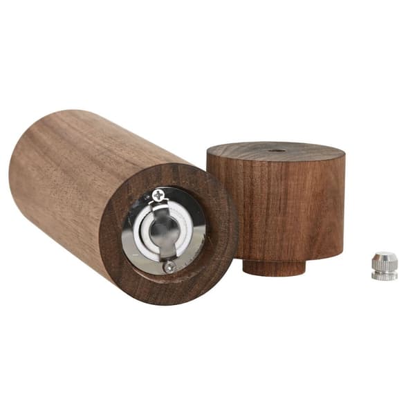 Pepparkvarn Home ESPRIT Naturell Aluminium Akaciaträ 6 x 6 x 21,5 cm