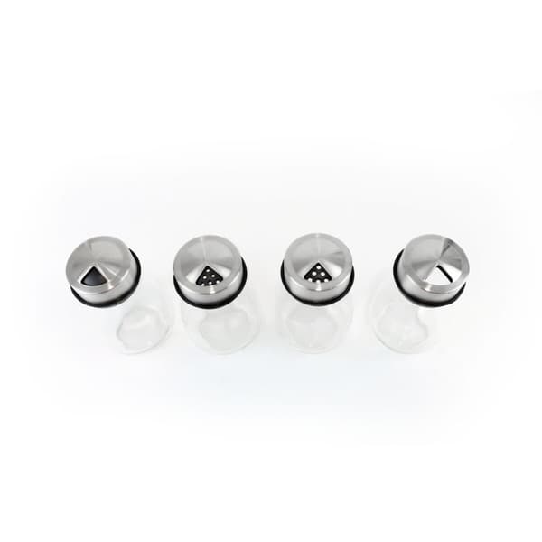 Kryddhylla i rostfritt stål Quttin 17,8 X 17,8 X 16,3 CM (6 Delar) (8 antal)