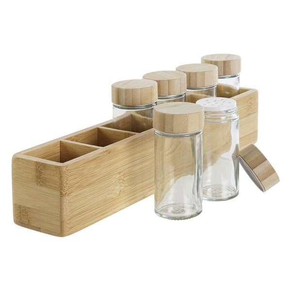Bambumausteteline DKD Home Decor 32,5 x 6,5 x 6,5 cm