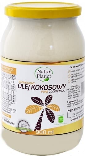 Raffinerad kokosolja Natur Planet 900 ml