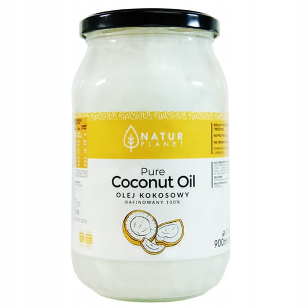 Raffinerad kokosolja Natur Planet 900 ml