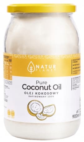 Raffinerad kokosolja Natur Planet 900 ml