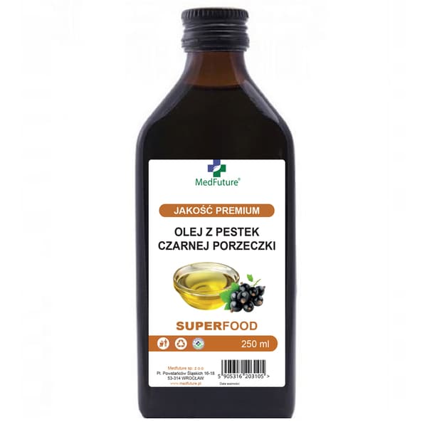 Svartvinbärsfröolja kallpressad MedFuture 250 ml