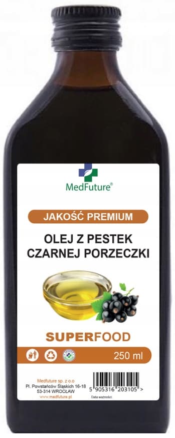 Svartvinbärsfröolja kallpressad MedFuture 250 ml