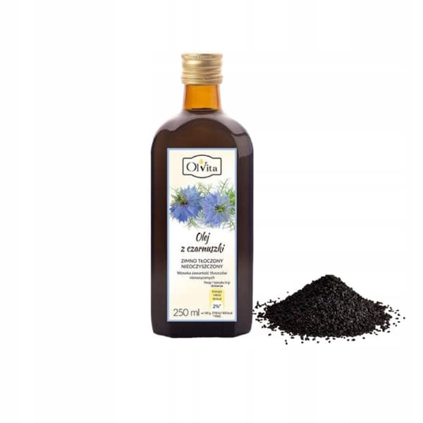 OLVITA Mustakuminaöljy, kylmäpuristettu, 250 ml