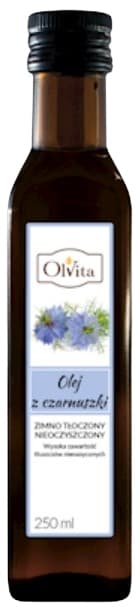 OLVITA Mustakuminaöljy, kylmäpuristettu, 250 ml