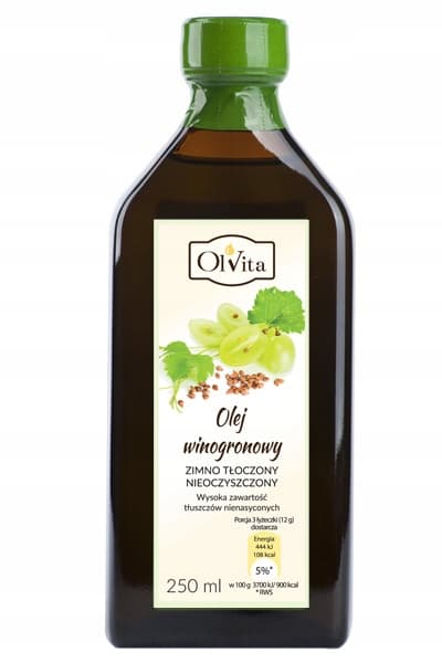 OLVITA Kylmäpuristettu viinirypäleensiemenöljy 250 ml
