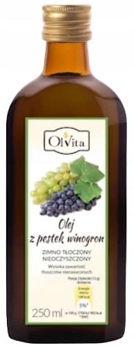 OLVITA Kylmäpuristettu viinirypäleensiemenöljy 250 ml