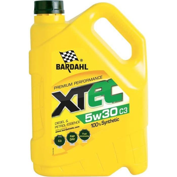 BARDAHL XTEC 5W30 C3 motorolie - 5 l dåse