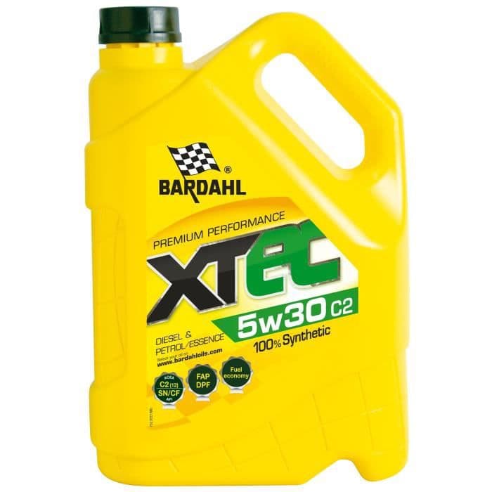 BARDAHL XTEC 5W30 C2 motorolie - 5 l dåse