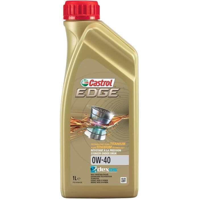 CASTROL Edge 0W-40 motorolie - 1 l - med titanium FST