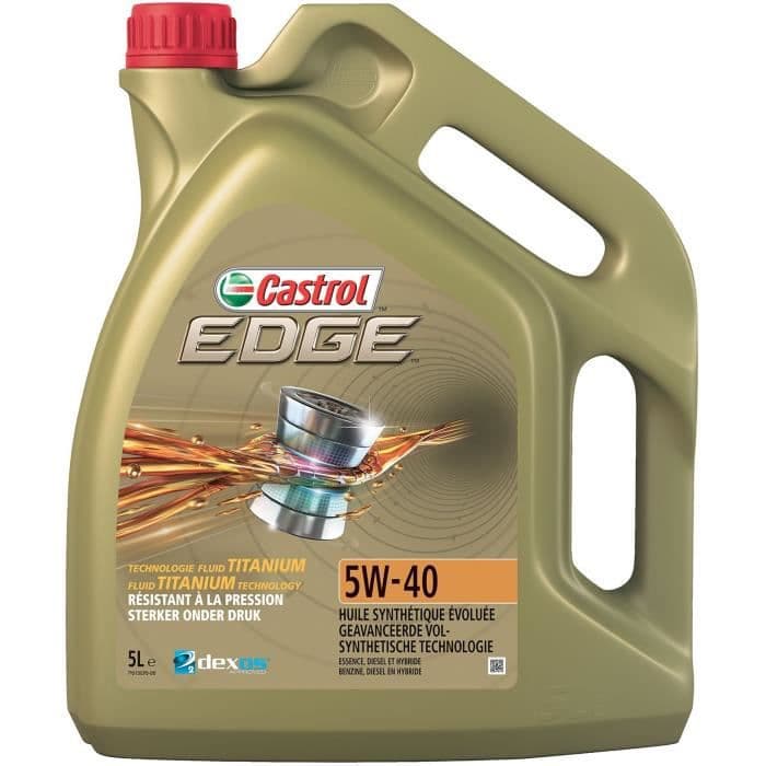 CASTROL Edge 5W-40 motorolie - 5 l - med titanium FST