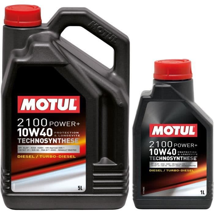 MOTUL Oil 2100 POWER + DIESEL 10W40 5 + 1L (dåse)