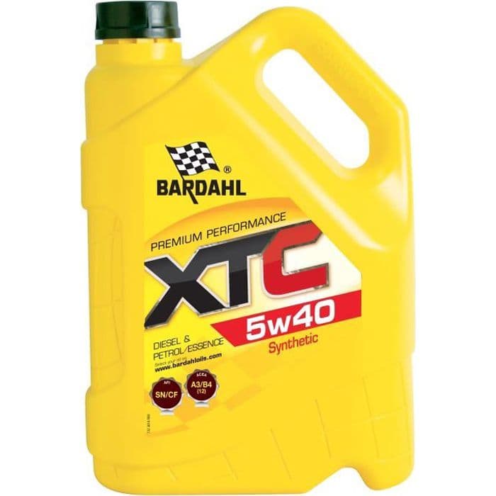 BARDAHL XTC 5W40 motorolie - 5 l dåse