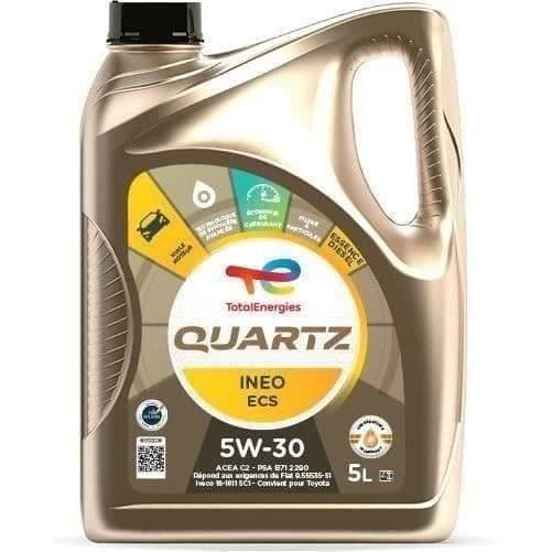 TOTAL OLJEBENSIN &amp; DIESELMOTOR 5L QUARTZ INEO ECS 5W30