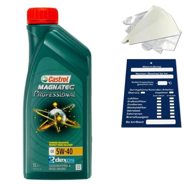 1 liter original Castrol Magnatec Professional OE 5W40 Oil 1508A8 Kit