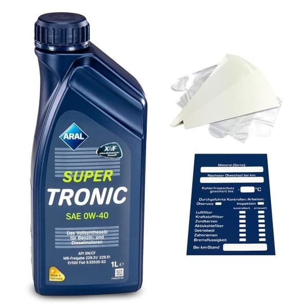 1 Liter Original Aral Super Tronic 0W40 Olja Inkl. Tratt + Trailer