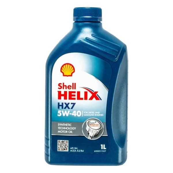 1 liter original Shell Helix HX7 5W40 olja MB229.3 550046276 550046275