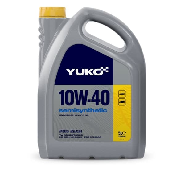 Yuko 10W40 semisyntetisk motorolie 5L