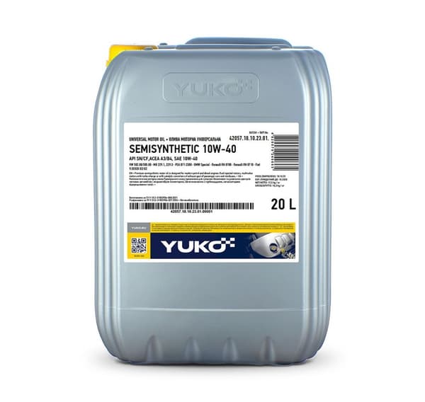 Yuko 10W40 puolisynteettinen moottoriöljy 20L