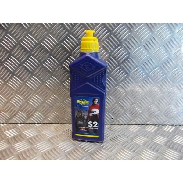 1 liter putoline s2 halvsyntetisk 2-takts motorcykelskoterolja